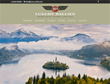 Tablet Screenshot of luxuryrallies.com